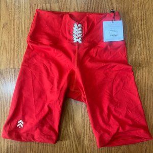 New with Tags: Barry's Fit Warm Coral Bike Short (Size Small)